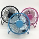 Ver imagem 3 de Ventilador Metal Mesa Notebook Mini Circulador Ar Usb Potente Casa Carro Articulavel Silencioso Port