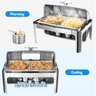 Takywep Conjunto Réchaud 9 Qt Aço Inox com Tampa Rolante Prata - 2