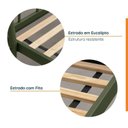 Ver imagem 6 de Conjunto Cama Casal 2 Mesas de Cabeceira e Arara de Roupas em Aço Begônia CabeCasa MadeiraOriginals Verde/Cobre