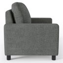 Ver imagem 6 de Poltrona Decorativa para e Recepção Malta L02 Linho Cinza Escuro - Lyam Decor