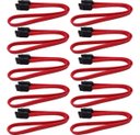 Ver imagem 2 de Kit C/ 10 Cabo de Dados Sata Iii Vermelho Comtac 9088