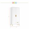 Quarto de Bebê Completo 1 Berço com 1 Guarda Roupa 2 Portas Caring  - 8