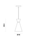 Ver imagem 2 de Lustre Pendente 1 Foco 40w HM029GR Set Bella Iluminação