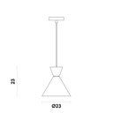 Ver imagem 5 de Lustre Pendente 1 Foco 40w HM031WG Set Bella Iluminação