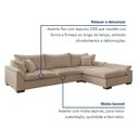 Ver imagem 5 de Sofá de Canto Modulado com Chaise 6 Lugares Base em Madeira Maciça Dominique