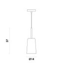 Ver imagem 5 de Luminária Pendente 1 Foco 40w HM032WE Bot Bella Iluminação