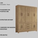 Ver imagem 4 de Guarda Roupa Casal 10 Portas 83530 Amendola Touch Demobile