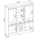 Ver imagem 3 de Guarda Roupa Casal 10 Portas 83530 Amendola Touch Demobile
