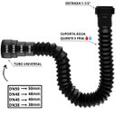 Ver imagem 3 de Sifão Sanfonado Universal 61cm Preto | Astra | Kit C/ 5 Un