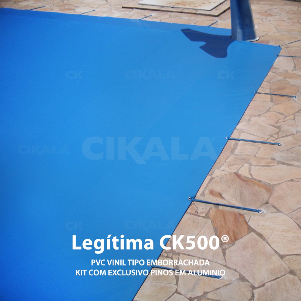 Capa De Segurança Para Piscina 10x5m CK500 Micras C/ Ilhós De PVC + Kit ...