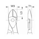 Ver imagem 2 de Alicate de Corte Diagonal 7" Modelo Americano - Gedore 091883