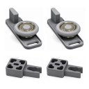 Ver imagem 3 de Kit para Porta de Correr Ro 65 4013 Sl Prata Sobreposto 60kg 1 Porta Rometal Unitário