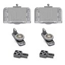 Ver imagem 1 de Kit para Porta de Correr Ro 65 4013 Sl Prata Sobreposto 60kg 1 Porta Rometal Unitário