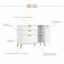 Ver imagem 4 de Quarto de Bebê Completo 1 Berço com 1 Cômoda 3 Gavetas Caring 