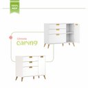 Ver imagem 3 de Quarto de Bebê Completo 1 Berço com 1 Cômoda 3 Gavetas Caring 