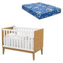 Ver imagem 1 de Berço Americano Unique Freijó Branco Soft Eco Wood com Colchão Ortobom - Matic
