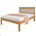 Ver imagem 2 de Cama Casal Pérola Naturalle Off White MDF 200kg Marrom Framar