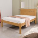 Ver imagem 1 de Cama Casal Pérola Naturalle Off White MDF 200kg Marrom Framar