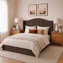 Ver imagem 5 de Cabeceira Cama Box Casal Queen 160cm Zoe Estofada Suede Moderna