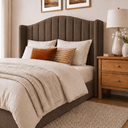 Ver imagem 4 de Cabeceira Cama Box Casal Queen 160cm Zoe Estofada Suede Moderna
