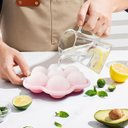 Ver imagem 2 de Forma de Gelo Bandeja de Silicone Drink Bebida Cha Formato Bola de Basquete Molde Flexivel Festa Eve