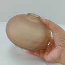 Ver imagem 5 de Vaso Moana Decorativo Cachepô Enfeite 11x15x15cm Vidro Âmbar