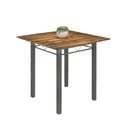 Ver imagem 4 de Conjunto de Mesa Tubular 75x75cm Tampo de Vidro com 4 Cadeiras Júlia Prata/Cisal/Madeira
