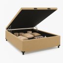 Ver imagem 3 de Cama Box Bau Casal Linho 1,38x1,88