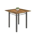 Ver imagem 4 de Conjunto de Mesa Tubular 75x75cm Tampo de Madeira com 4 Cadeiras Júlia Prata/Botanic Bege