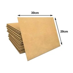 Kit com 40 Placas Mdf Lisa 3mm Tamanho 20x30cm - 3