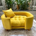 Ver imagem 3 de Sofá Caminha Pet Luxo em Sued Premium:amarelo