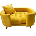 Ver imagem 1 de Sofá Caminha Pet Luxo em Sued Premium:amarelo
