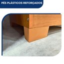 Ver imagem 4 de Cômoda 4 Gavetas Carol com Pés Freijó/off White Batrol Freijo com Off White