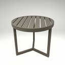 Ver imagem 2 de Mesinha Mesa Lateral Apoio Verona Ripada Alumínio Resistente Fendi
