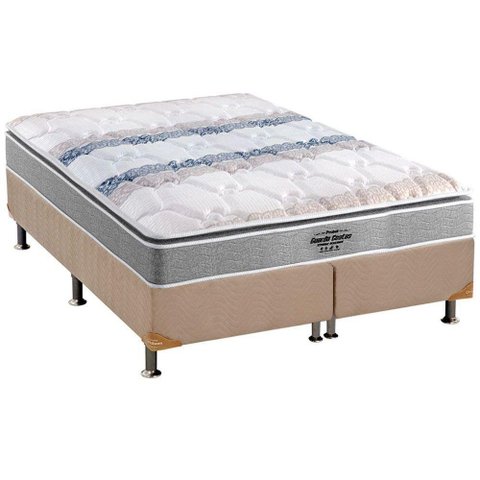 Cama Box King: Colchão Anatômico Probel D33/AG65 Guarda Costas Extreme Resistence + Base CRC Suede