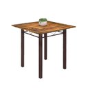 Ver imagem 4 de Conjunto de Mesa Tubular 75x75cm Tampo de Madeira com 4 Cadeiras Júlia Marrom/Botanic Bege/Cacau