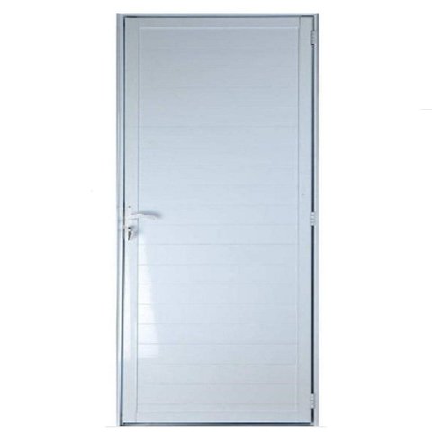 Porta Lambril de Alumínio Branco 2.10 x 0.90 x 0.045 com Maçaneta:Esquerda
