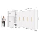 Ver imagem 2 de Quarto Modulado Kappesberg Adapt Branco 6 Peças 246cm x 341cm