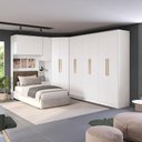 Ver imagem 1 de Quarto Modulado Kappesberg Adapt Branco 6 Peças 246cm x 341cm