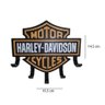 Porta Chaves Harley Davidson para 5 Chaveiros - 2
