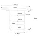 Ver imagem 4 de Tábua de Passar Com Balcão 2 Portas Carla Branco - Lumil