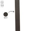 Ver imagem 1 de Espelho Redondo Decorativo 45cm Couro Café sem Alça Lyo