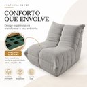 Ver imagem 7 de Poltrona Nuvem Ampla Estofada Design Orgânico Confortável Espresso Móveis