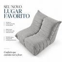Ver imagem 4 de Poltrona Nuvem Ampla Estofada Design Orgânico Confortável Espresso Móveis