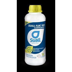 Clarificante Decantador Suall Floc 100 Garrafa 1l Suall