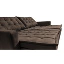 Ver imagem 5 de Sofá sem Caixa Retrátil Baú 2,00m Cama Inbox Secret Suede Velusoft Café
