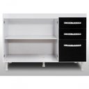 Ver imagem 4 de Balcão Gabinete de Pia sem Tampo 120cm Nathan 2 Portas Rústico - Ssx Multicoisas Cor Marrom