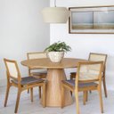 Ver imagem 7 de Mesa de Jantar Cone Redonda 160 Cm Base e Tampo Freijó