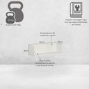 Ver imagem 2 de Prateleira Luna 60 Cm X 18 Cm Off White Suave