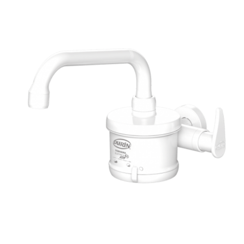 Torneira Elétrica Plus para Cozinha de Parede Bica Horizontal 4 Tempos Branca 4800w / 127v Durín